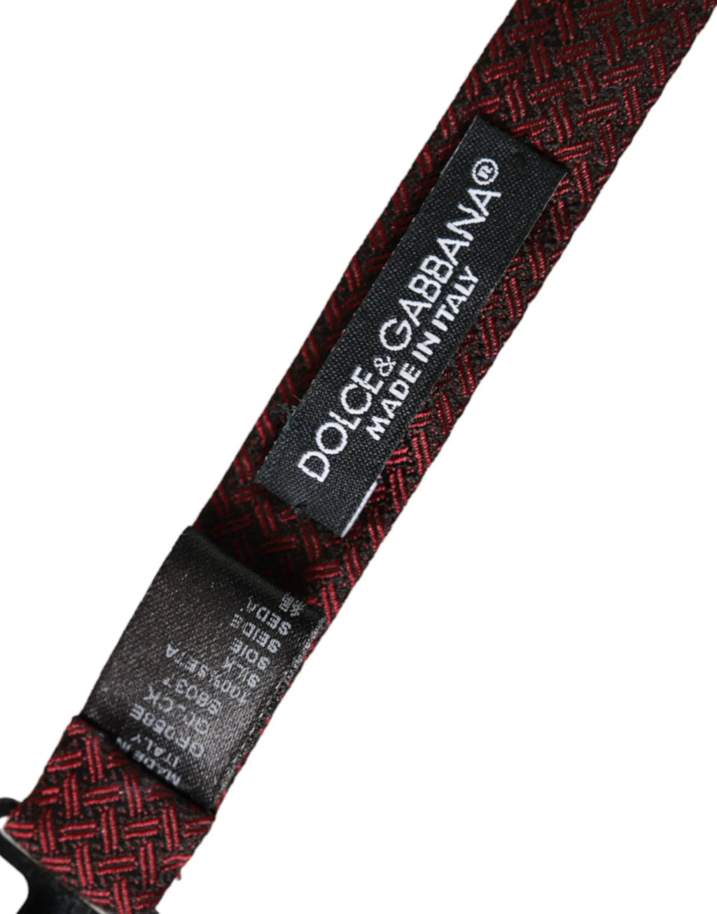 Dolce & Gabbana Red Silk Fantasy Adjustable Neck Men Bow Tie - Zeiniez