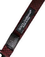 Dolce & Gabbana Red Silk Fantasy Adjustable Neck Men Bow Tie - Zeiniez