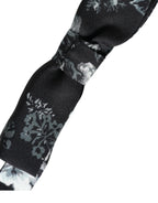 Dolce & Gabbana Black Floral Silk Adjustable Neck Men Bow Tie - Zeiniez