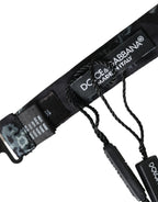 Dolce & Gabbana Black Floral Silk Adjustable Neck Men Bow Tie - Zeiniez