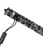 Dolce & Gabbana Black Floral Silk Adjustable Neck Men Bow Tie - Zeiniez