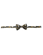 Dolce & Gabbana Black Silk Cocktail Adjustable Neck Men Bow Tie - Zeiniez