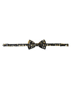 Dolce & Gabbana Black Silk Cocktail Adjustable Neck Men Bow Tie - Zeiniez