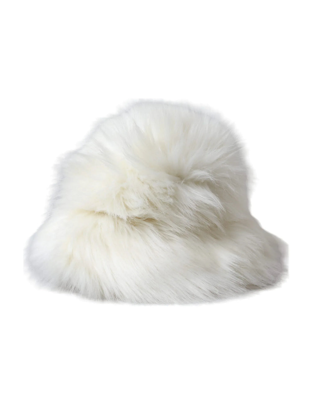 Dolce & Gabbana White Acrylic Fur Womens Bucket Hat - Zeiniez