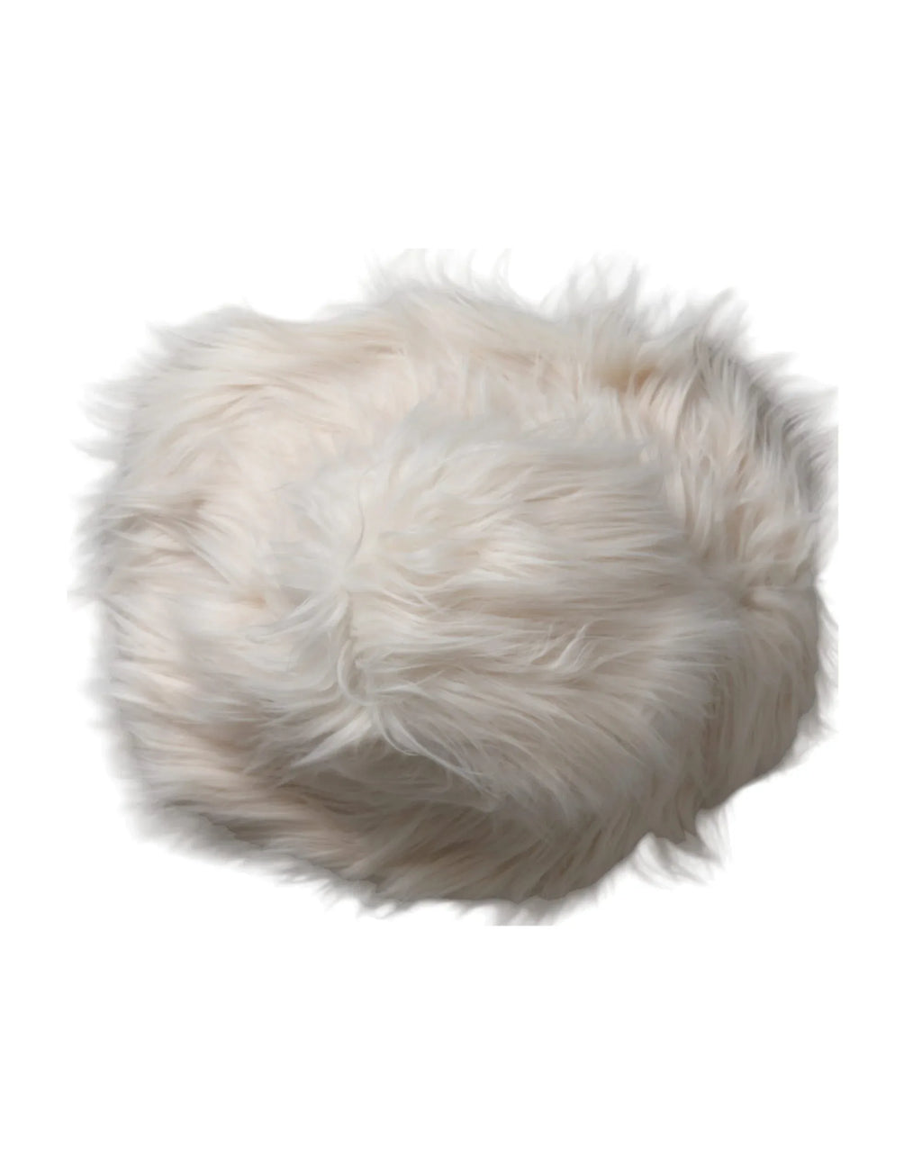 Dolce & Gabbana Off White Acrylic Fur Womens Bucket Hat - Zeiniez