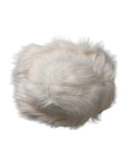 Dolce & Gabbana Off White Acrylic Fur Womens Bucket Hat - Zeiniez