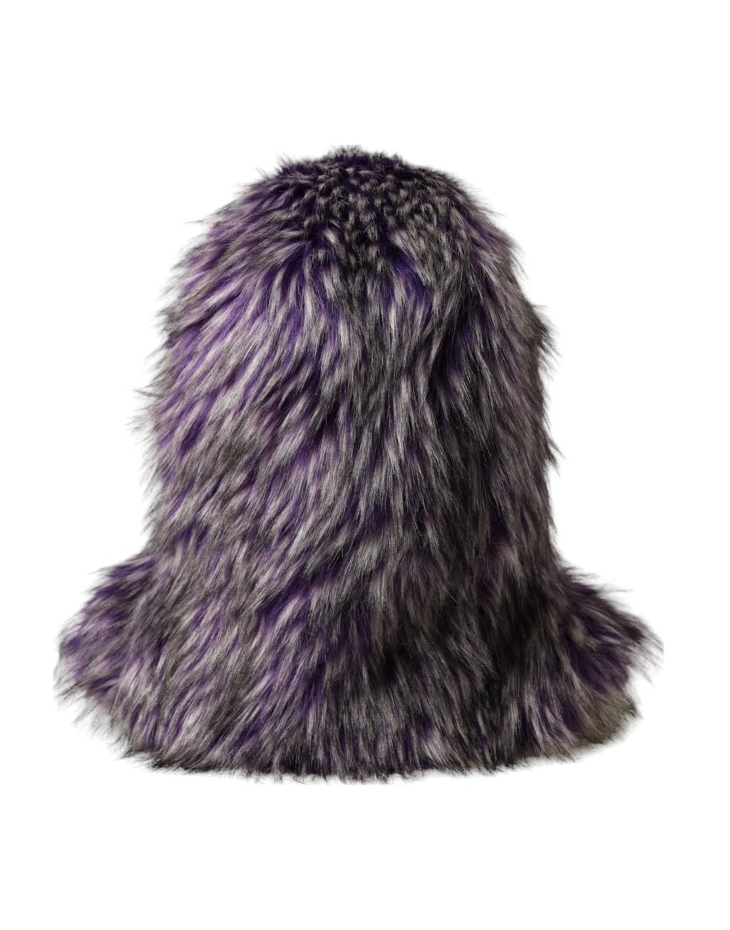 Dolce & Gabbana Purple Faux Fur Whole Head Wrap Hat - Zeiniez