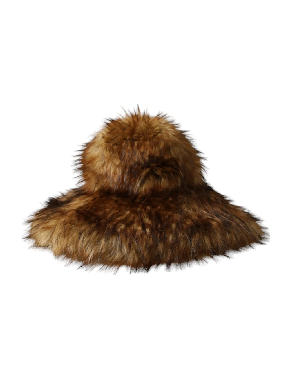 Dolce & Gabbana Brown Modacrylic Faux Fur Bucket Hat - Zeiniez
