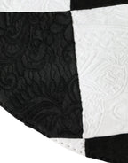 Dolce & Gabbana Black White Checkered Wide Brim Floppy Hat - Zeiniez