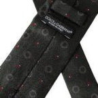 Dolce & Gabbana Dark Gray 100% Silk Fantasy Adjustable Men Tie - Zeiniez