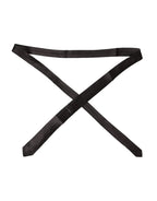 Dolce & Gabbana Brown Solid 100% Silk Adjustable Tie - Zeiniez