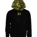Dolce & Gabbana Black Logo Cotton Hooded Sweatshirt Sweater - Zeiniez