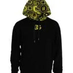 Dolce & Gabbana Black Logo Cotton Hooded Sweatshirt Sweater - Zeiniez