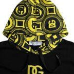 Dolce & Gabbana Black Logo Cotton Hooded Sweatshirt Sweater - Zeiniez
