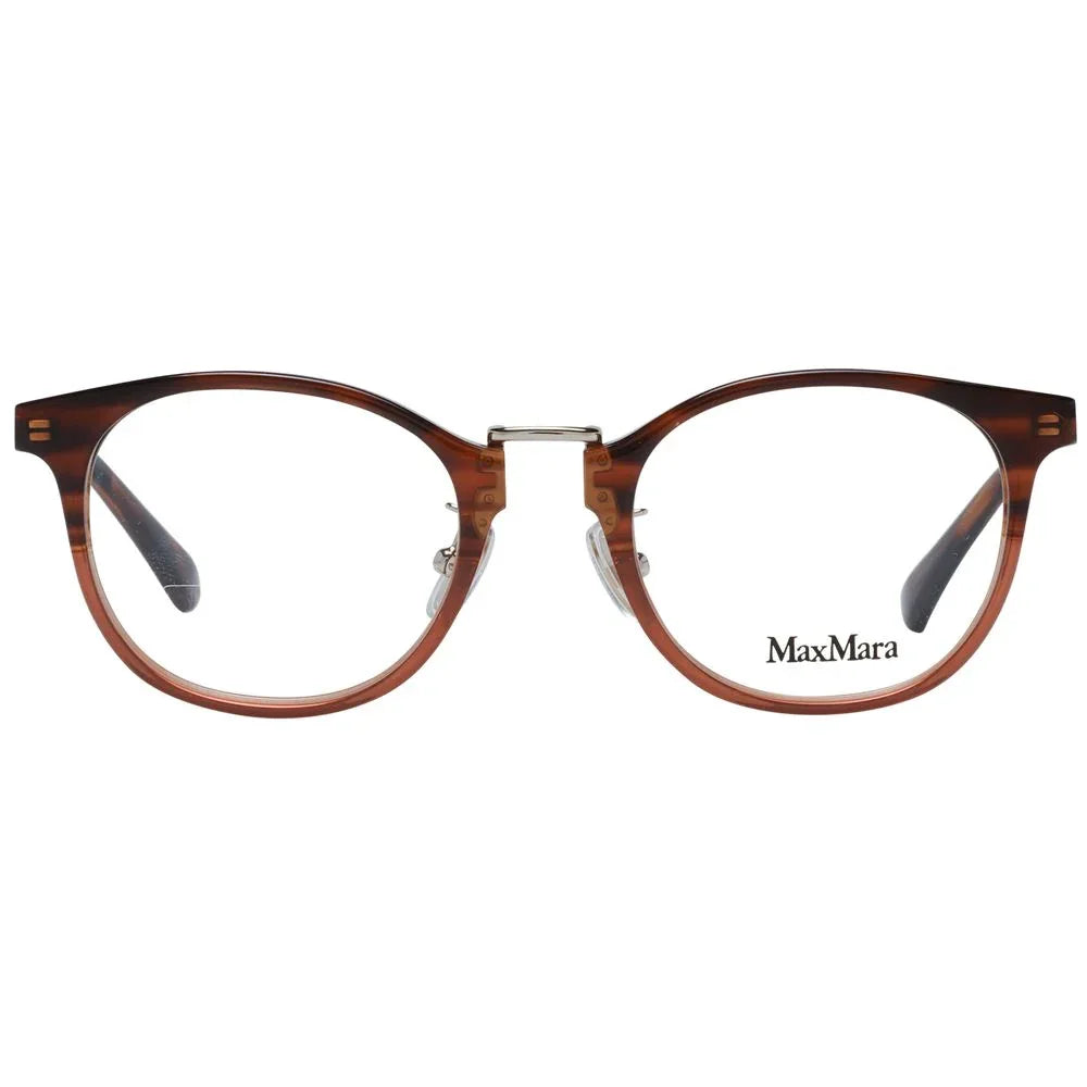 Max Mara Brown Plastic Glasses (Frames) - Zeiniez