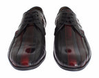 Dolce & Gabbana Black Bordeaux Leather Dress Formal Shoes Dolce & Gabbana