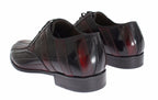 Dolce & Gabbana Black Bordeaux Leather Dress Formal Shoes Dolce & Gabbana