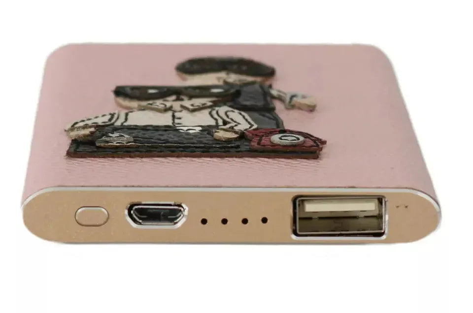 Dolce & Gabbana Charger USB Pink Leather #DGFAMILY Power Bank - Zeiniez