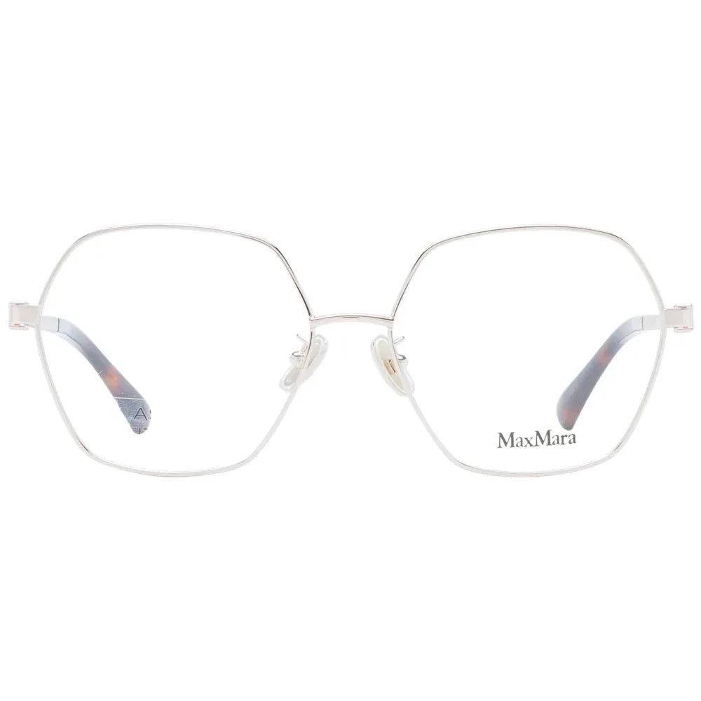 Max Mara Rose Gold Metal Glasses (Frames) - Zeiniez