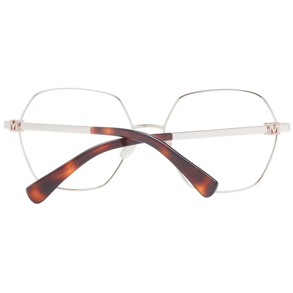 Max Mara Rose Gold Metal Glasses (Frames) - Zeiniez