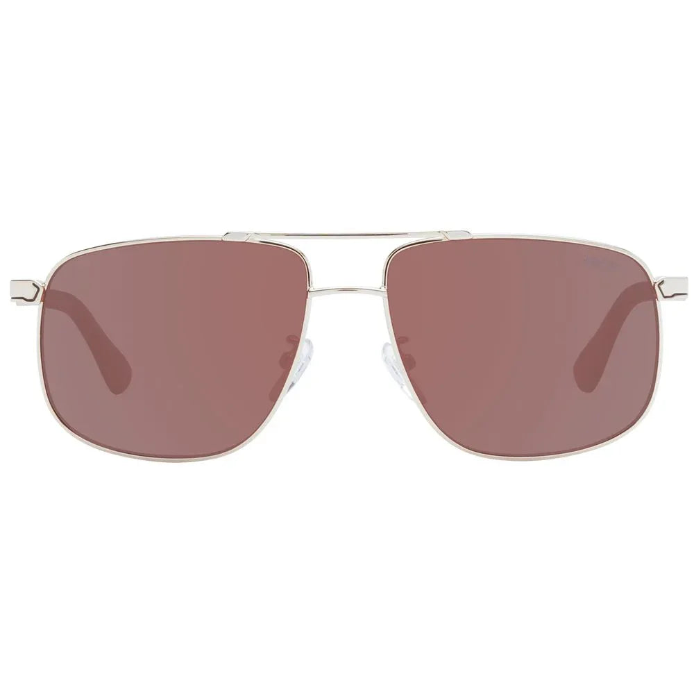 BMW Rose Gold Metal Sunglasses - Zeiniez