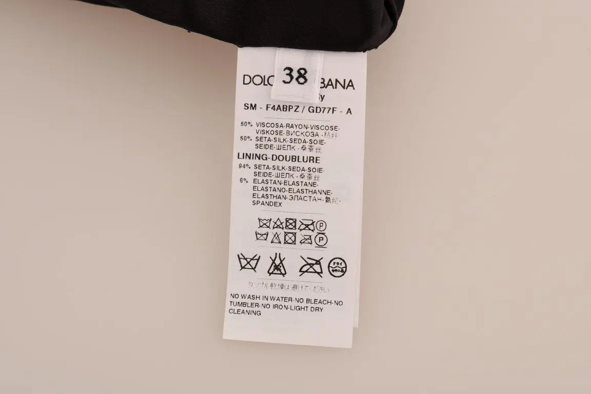 Dolce & Gabbana Brown Leopard Print Silk A-Line Skirt - Zeiniez