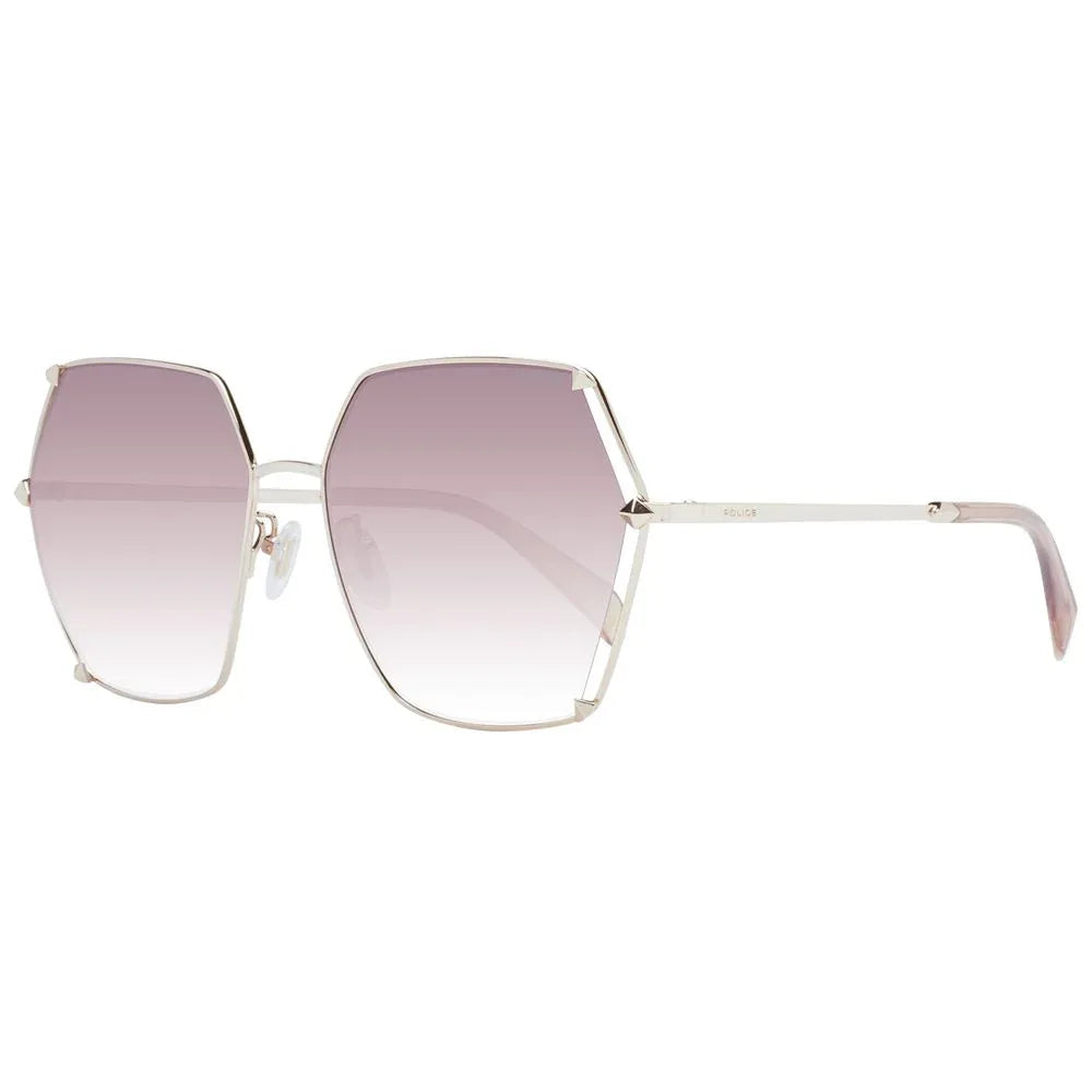 Police Rose Gold Metal Sunglasses - Zeiniez