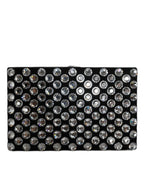 Dolce & Gabbana Black Velvet Crystal Clutch Evening Party Purse Bag - Zeiniez