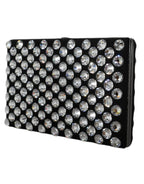 Dolce & Gabbana Black Velvet Crystal Clutch Evening Party Purse Bag - Zeiniez