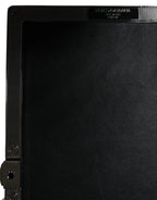 Dolce & Gabbana Black Velvet Crystal Clutch Evening Party Purse Bag - Zeiniez