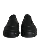 Dolce & Gabbana Black Foiled Rubber Toy Low Top Sneakers Shoes - Zeiniez