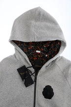 Billionaire Italian Couture Gray Cotton Hooded Sweatsuit - Zeiniez