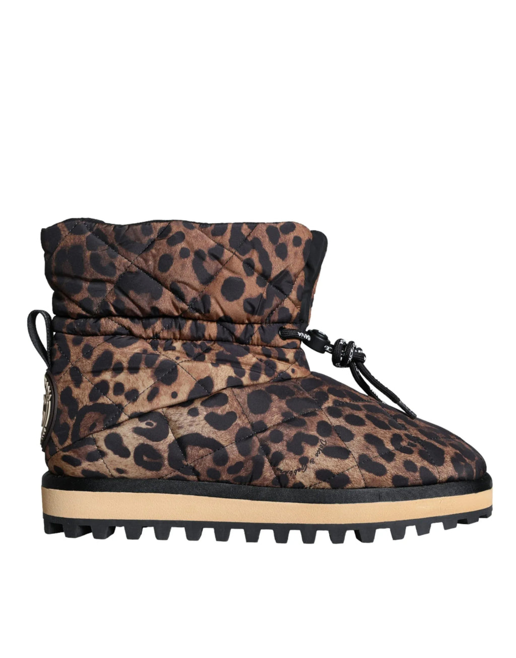 Dolce & Gabbana Brown Leopard Ankle Boots Padded Shoes - Zeiniez