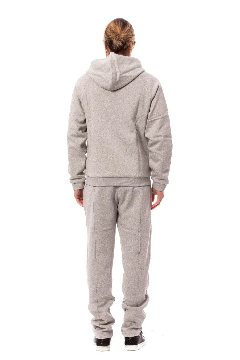 Billionaire Italian Couture Gray Cotton Hooded Sweatsuit - Zeiniez