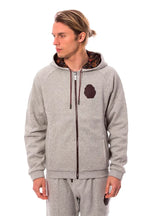 Billionaire Italian Couture Gray Cotton Hooded Sweatsuit - Zeiniez