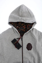 Billionaire Italian Couture Gray Cotton Hooded Sweatsuit - Zeiniez