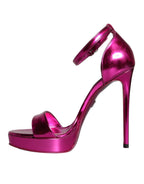 Dolce & Gabbana Fuchsia KEIRA Heels Ankle Strap Sandals Shoes - Zeiniez