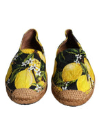 Dolce & Gabbana Multicolor Lemon Slip On Espadrilles Shoes - Zeiniez