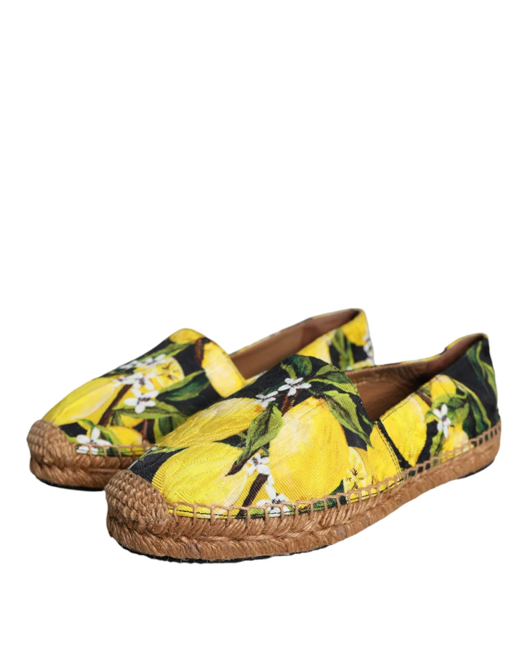 Dolce & Gabbana Multicolor Lemon Slip On Espadrilles Shoes - Zeiniez
