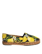 Dolce & Gabbana Multicolor Lemon Slip On Espadrilles Shoes - Zeiniez
