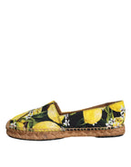 Dolce & Gabbana Multicolor Lemon Slip On Espadrilles Shoes - Zeiniez