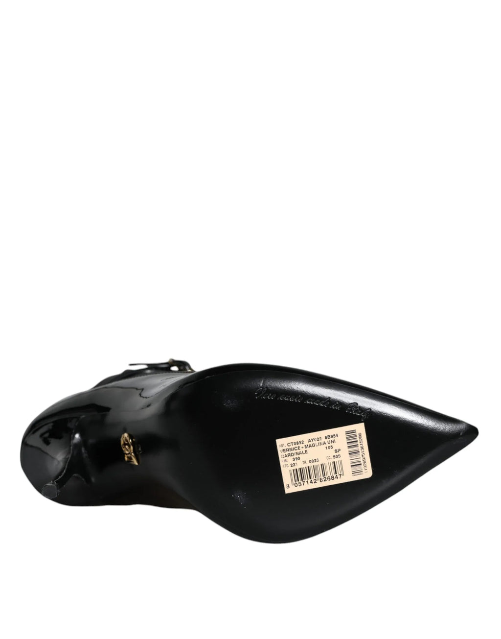 Dolce & Gabbana Black Leather Stilettos Booties Socks Shoes - Zeiniez