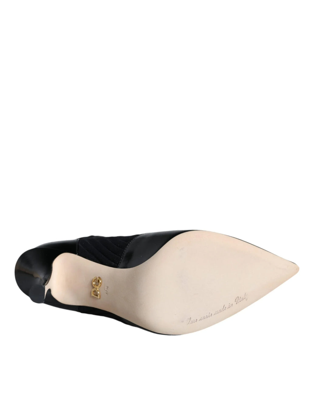 Dolce & Gabbana Black Stretch Stilettos Booties Socks Shoes - Zeiniez