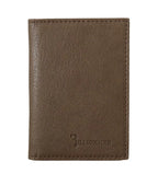 Billionaire Italian Couture Brown Leather Bifold Wallet - Zeiniez