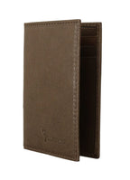 Billionaire Italian Couture Brown Leather Bifold Wallet - Zeiniez