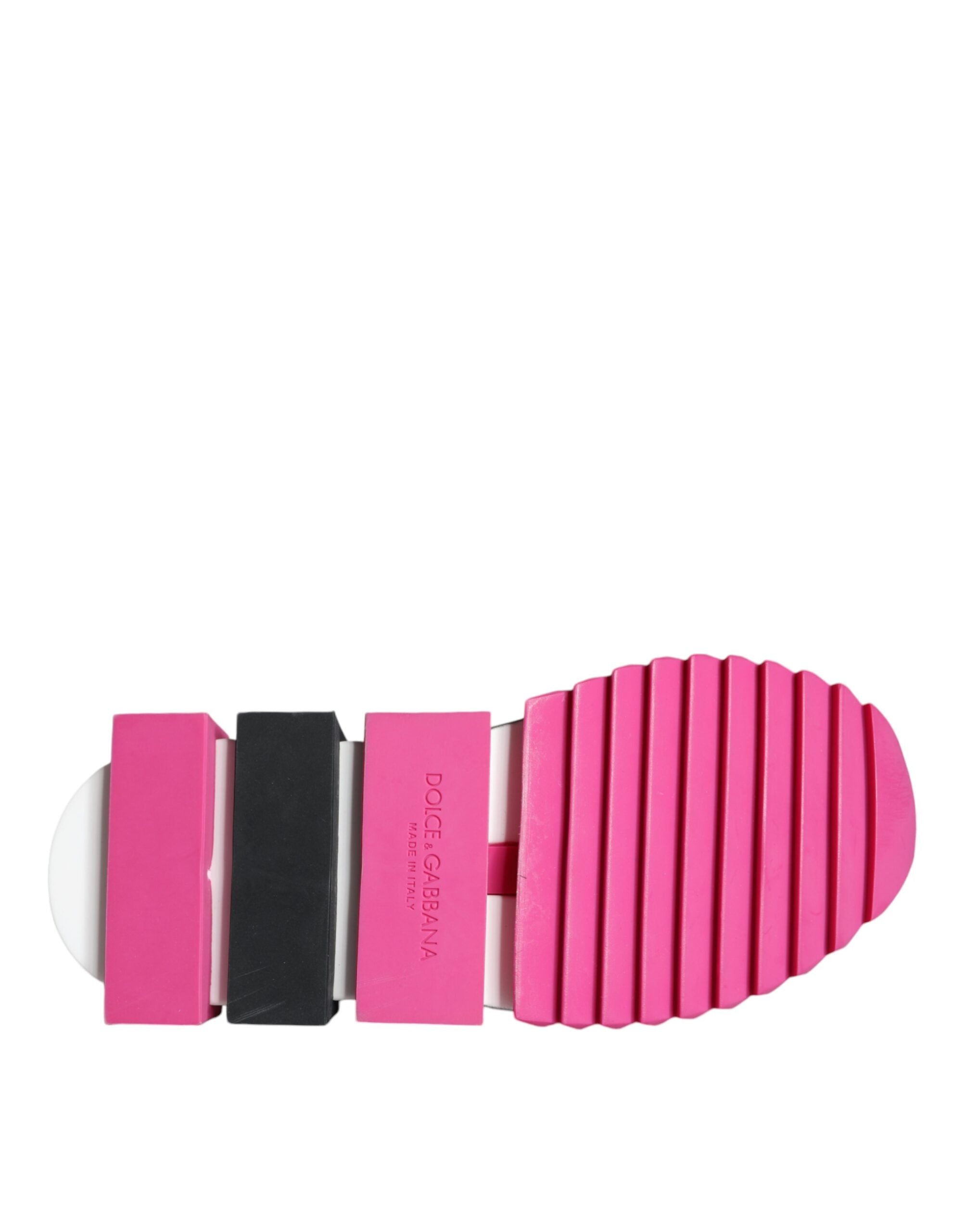 Dolce & Gabbana Pink Sorrento Crystals Low Top Sneakers Shoes - Zeiniez