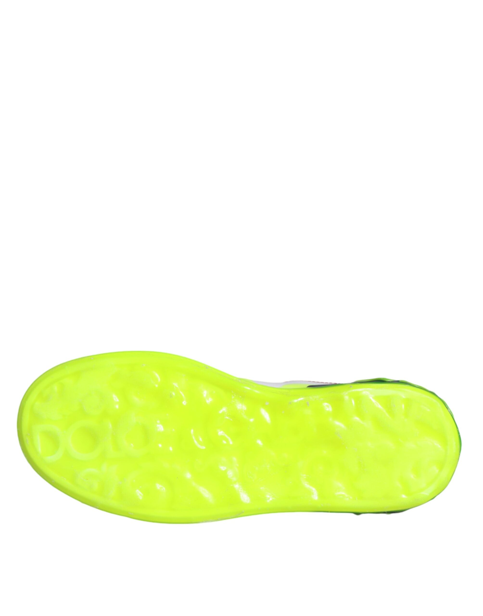 Dolce & Gabbana White Leather Portofino Low Top Sneakers Shoes - Zeiniez