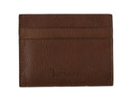 Billionaire Italian Couture Brown Leather Cardholder Wallet - Zeiniez