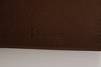 Billionaire Italian Couture Brown Leather Cardholder Wallet - Zeiniez