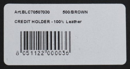 Billionaire Italian Couture Brown Leather Cardholder Wallet - Zeiniez